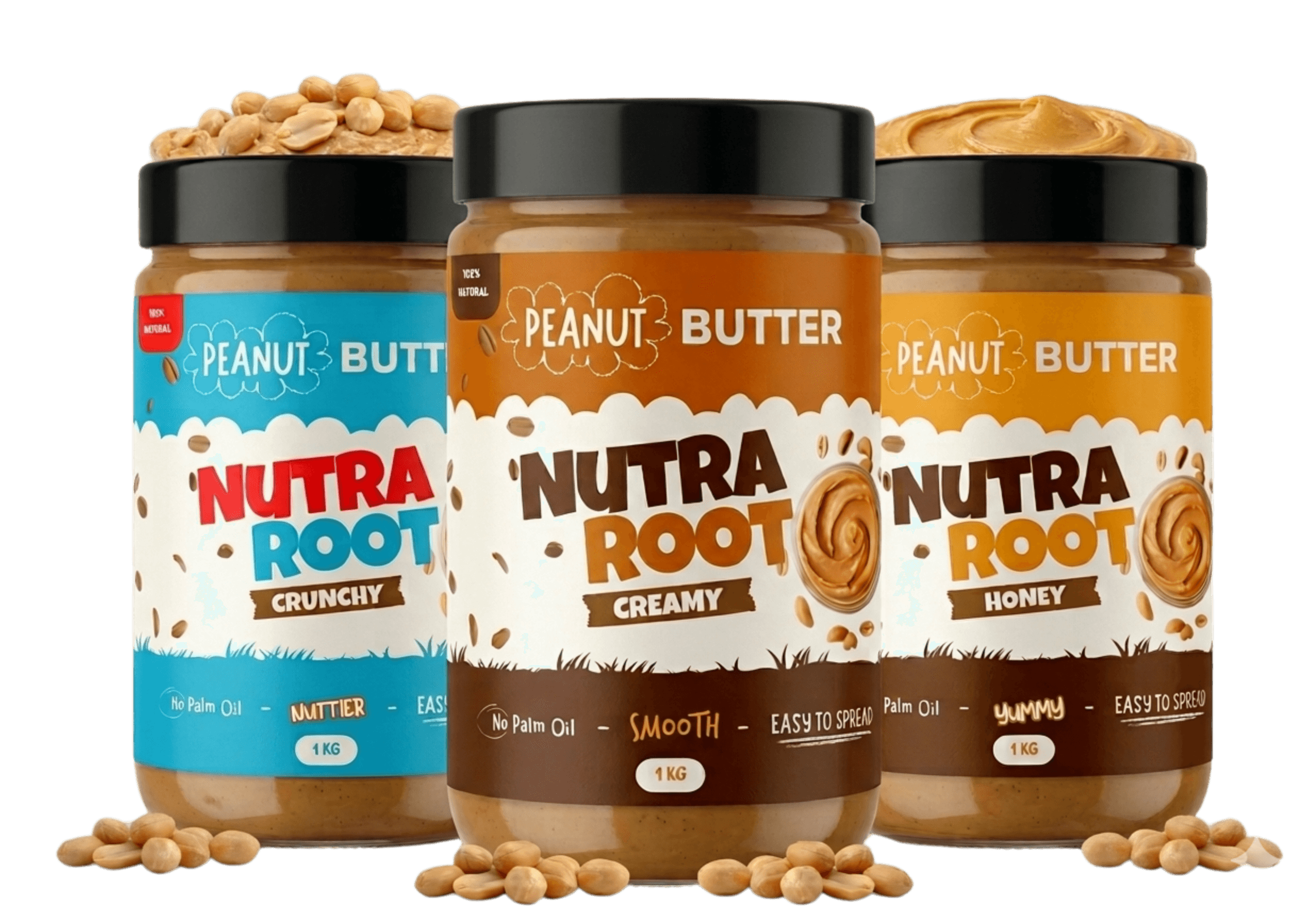 NutraRoot peanut butter products